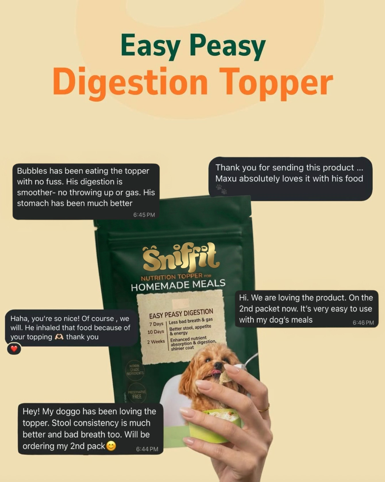 Easy Peasy Digestion Topper