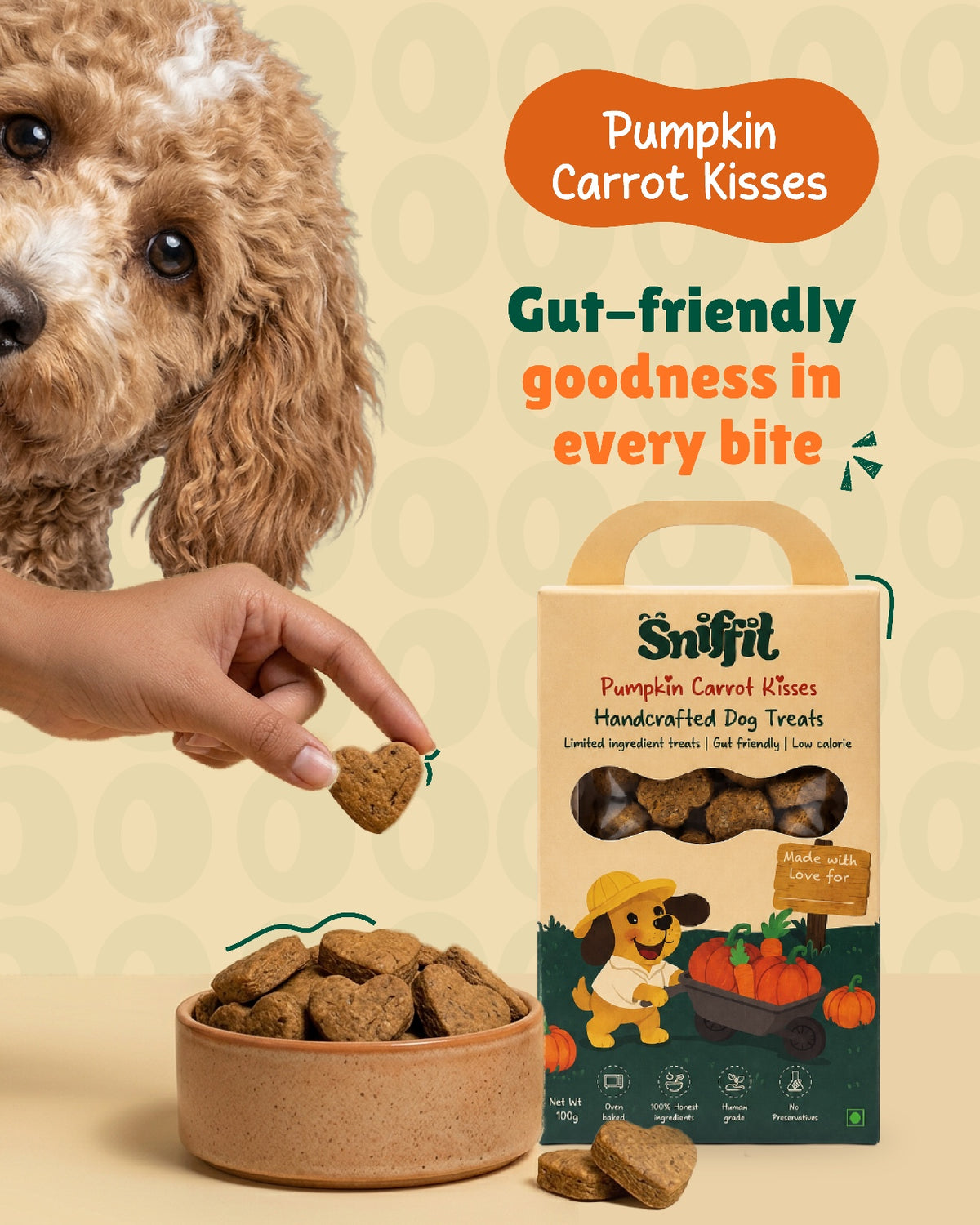 Pumpkin Carrot Kisses